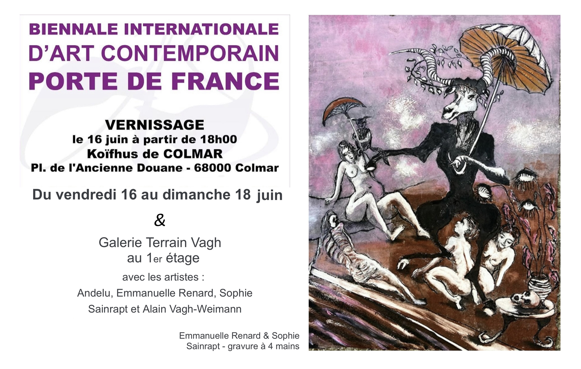 Biennale internationale d'art contemporain - Colmar 16-18 juin